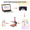 32 Pcs Sublimation Blanks Products Double Sided DIY Sublimation Heat