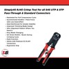 Simply45 Pass-Through RJ45 Crimp Tool for Unshielded and Internal Ground