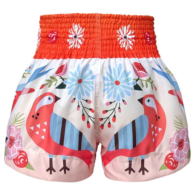 Tuff Boxing Muay Thai Shorts Trunks (TUF-MS633-ORG, M)