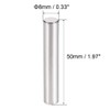 TOP-VIGOR 5Pcs 8mm x 50mm Dowel Pins Shelf Support Pegs,