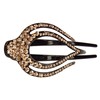 Beautiful Hair Horizontal Side Vance Clip With Beautiful Large Stones