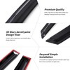 Kyannkara Rain Guards Side Window Visor Vent Outside Mount, 4PCS
