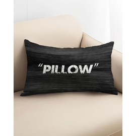 PreLiving Off Grey Inspired Pillow Quotation Decorative Throw Pillow Cover,Sneakerhead Decor, Cushion Case for Home Sofa Couch Decoration 12"×20"