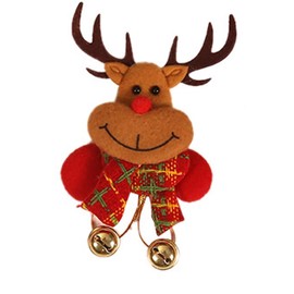 E EMZHOLE Christmas LED Flashing Brooch Pins Lighted Brooch Christmas Brooch Santa Elk Reindeer Bear Xmas Brooch Christmas Ornaments Kids Children Festival Christmas Gifts Party Supplies favors (02)