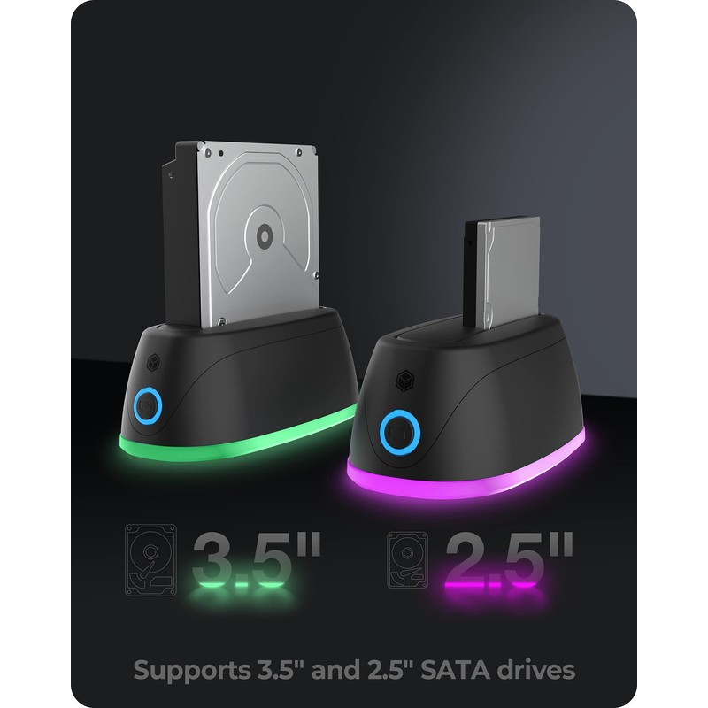 ICY BOX IB-1124L-C3 HDD / Hard Drive Docking Station USB