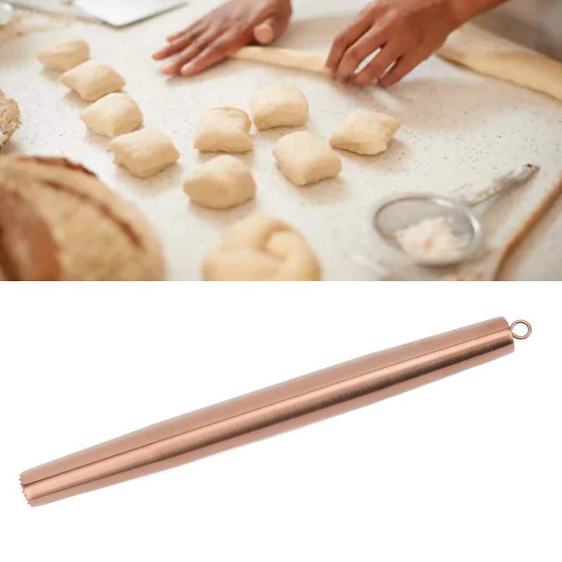 Rolling Pin 304 Stainless Steel Crushed Ice Dough Roller for