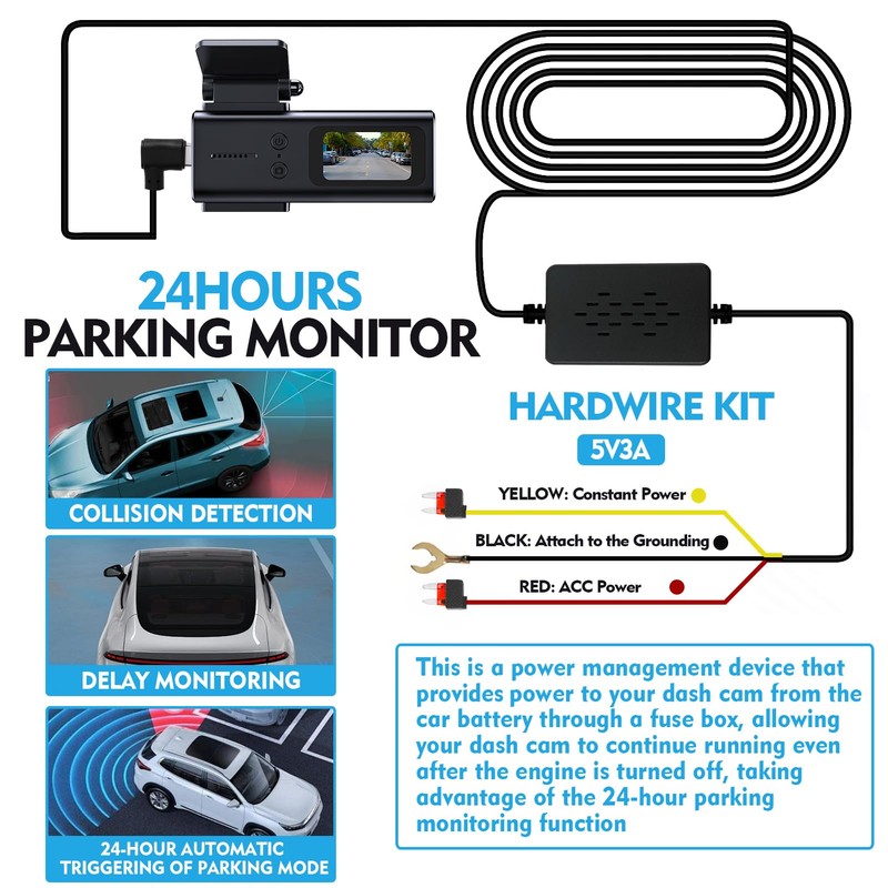Type C Hardwire Kit Dash Cam
