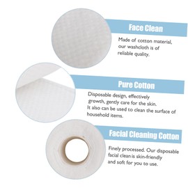 Gatuida Disposable Makeup Remover Cotton Wipes 50-Pack Thick Pearl Pattern Facial Towels for Deep Cleaning Soft Cotton for Sensitive Skin and Travel Random Color