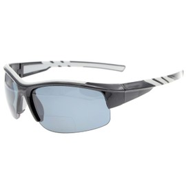 Eyekepper TR90 Unbreakable Sports Bifocal Half Rimless Sunglasses Running Fishing Driving