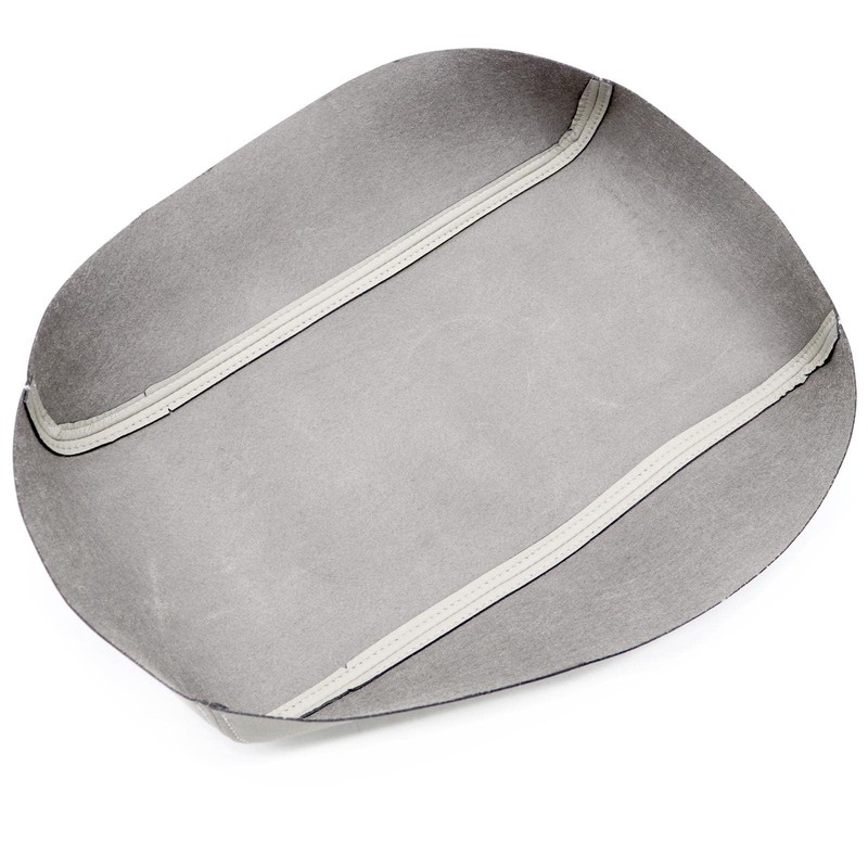 NLQR Center Console Lid Armrest Cover Replacement Microfiber Leather Gray