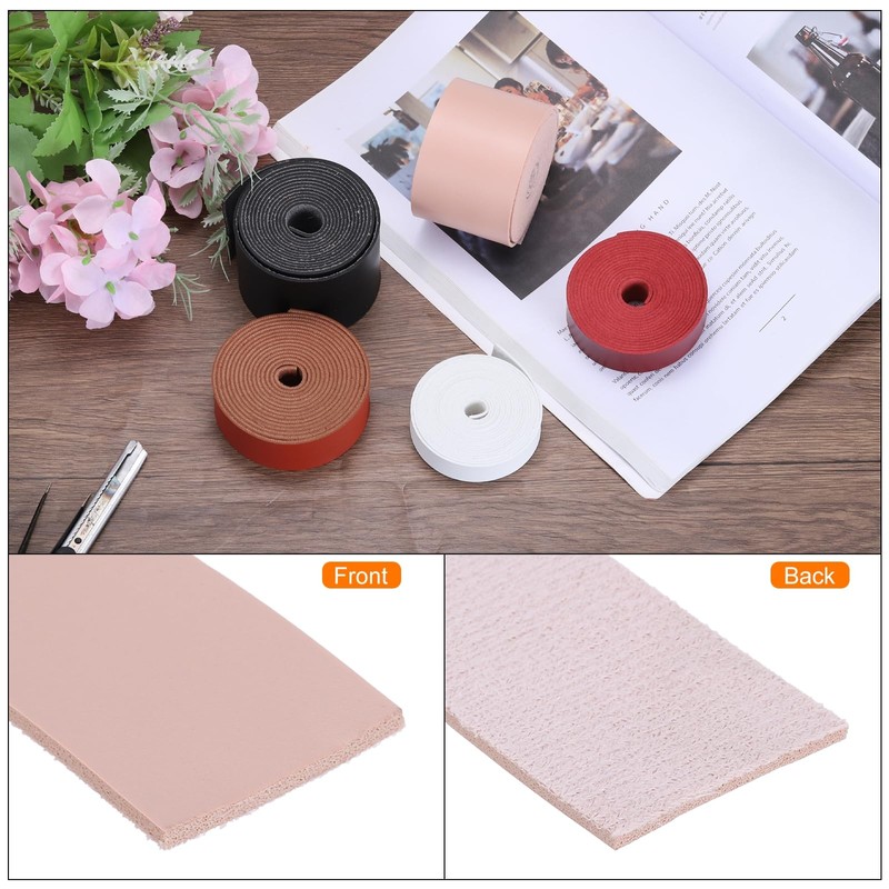 Rebower Flat Leather Strip,1 Inch Wide 79 Inch Long Leather