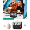 ORIA Digital Travel Alarm Clock, Battery Operated LCD Desk Clock,