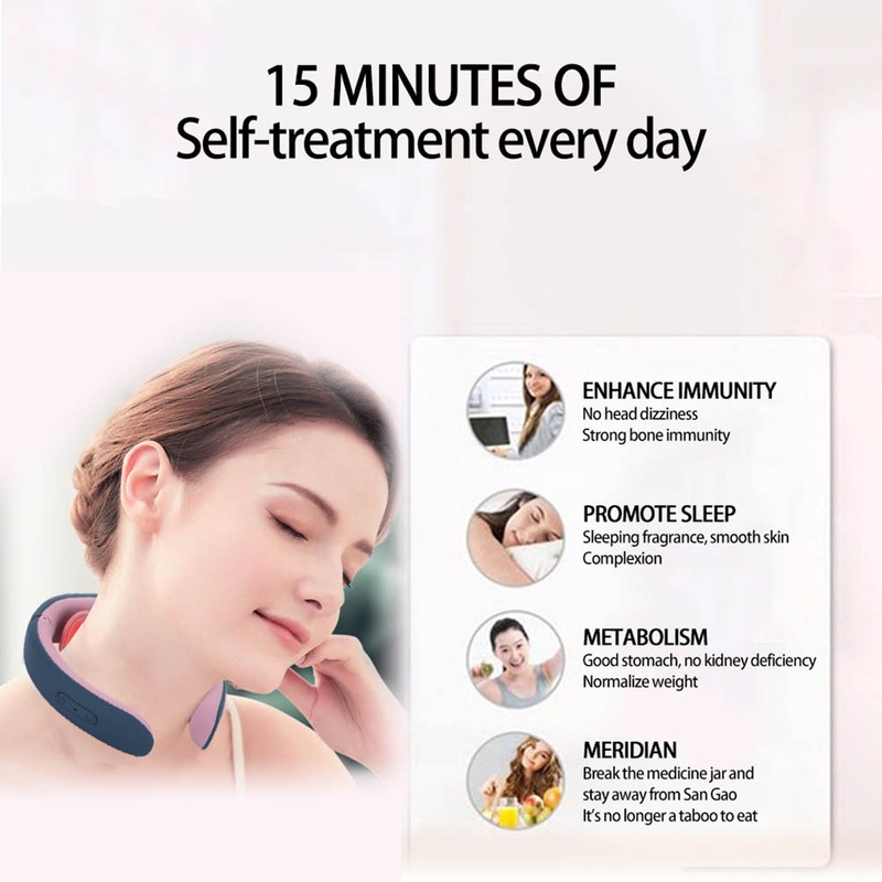 Cervical Massager Electric Intelligent Neck Massager with 4 Modes and
