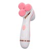 Electric Facial Cleansing Brush 3 Head Massage Facial Exfoliating Silicone