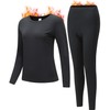 JZCreater Women Thermal Underwear Set, Long Johns Base Layer Top