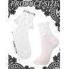 Fourluoo 6 Pairs Womens Socks Casual Ruffle Ankle Socks Lace