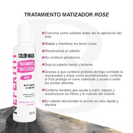 Nefertiti Tratamiento Matizador Rosa Nefertiti Rose Con Keratina Para El Cabello Y Proteína De Trigo Sin Parabenos - 300 Ml