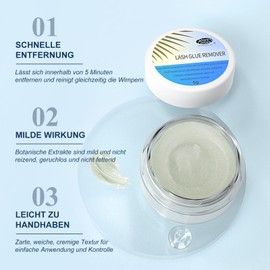 Eyelash Extensions Remover - Lash Remover Eyelash Glue Remover for Extensions Quick Dissolving - Tender Eyelash Extension Remover - Mild and Non-Irritating (5 g)