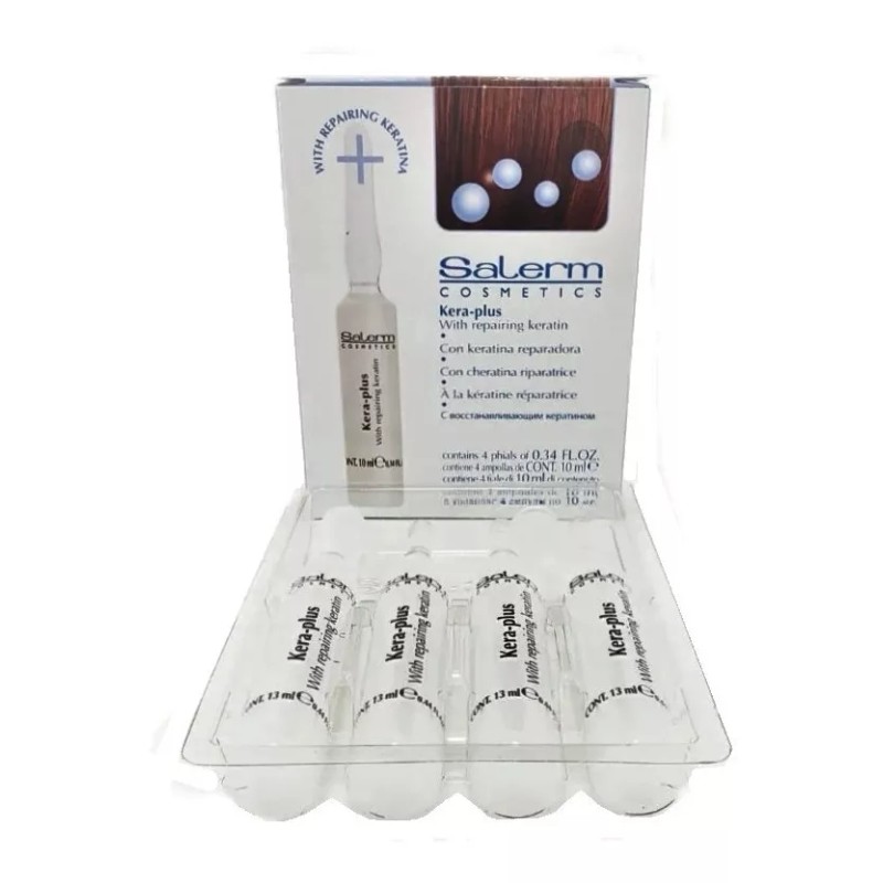 Salerm Cosmetics Ampolletas Antifrizz Prolonga Alaciados Salerm Kera Plus