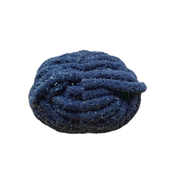 SEDLAV Sparkle Chenille Yarn: 31.7 yd, Blue Cove Polyester Chunky