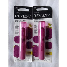 Revlon 2 Revlon Kiss Balm 035 Berry Burst Lasting Hydration SPF20 Read Description