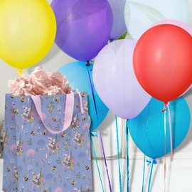 Glick Luxury Gift Bag, Bee Meadow Large Gift Bag, Celebration Gift Bag, Birthday Gift Bag, Bee Meadow Gift Bag, Unisex 260 x 315 x 135 mm, Multi-Colour