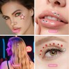 Selbstklebende Gesichts-Rhinestones Mit Stern- Und Herz-Designs, Festival-Haarglitzer, Rave-Accessoires, Gesichtsschmuck FüR