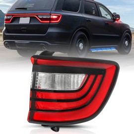 TUSDAR Outer Tail Light Fit for 2014-2023 Dodge Durango, LED Rear Tail Light Brake Lamp Assembly, Red Lens Passenger Side