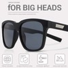 MAXJULI Polarized Sunglasses for Big Heads Men Women (fit xl