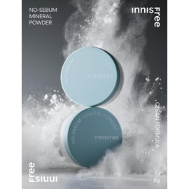 [Bulk Purchase] Innis-Free Nosebam Mineral Powder, 0.2 oz (5 g), Face Powder N, Set of 3, Anti-Crumble Makeup Sebum Control, Makeup, Sensitive Skin, Sebum and Shine Prevention, Dr.chronus, Gusseted