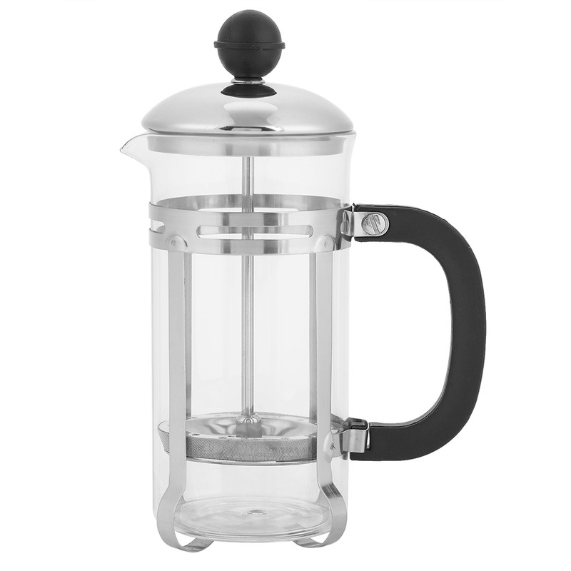 350ml Stainless Steel Glass Hollow Cafetiere French Filter Tea Coffee