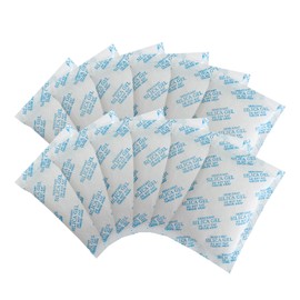 Silica Gel Packets,100 Gram 10 Packets Desiccant Packs, Moisture Absorbers, Rechargeable Silica Gel Car Dehumidifier, Reactivated Silica Gel Desiccant Packets, Safe Dehumidifier Bags for Storage