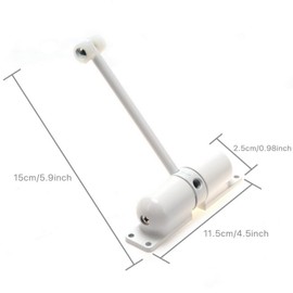 Biendo Spring Door Closer White Automatic Sensor Door Automatically Close Heavy Duty Auto Stainless Steel