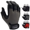 Weightlifting Gloves Leather Palm Grip Half Finger Body Building Gym
