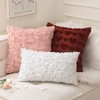 MIULEE 3D Rose Flower Pillow Cover Pack of 2 Decorative