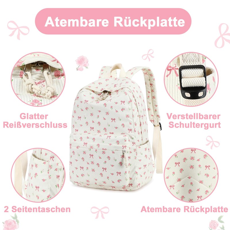 School Backpack Girls Teenagers Women's School Bag Backpack Set School