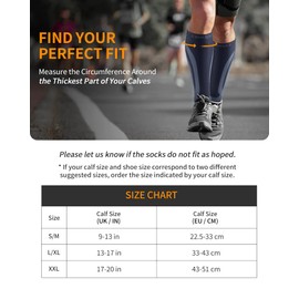 CAMBIVO 2 Pairs of Calf Bandage, Compression Stockings for Women, Men, Support Stockings, Compression Socks, Calf Compression, Calf Leg Warmers for Sports, Football, Running, Swelling, Recovery