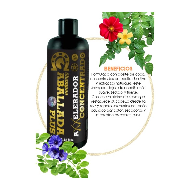Shampoo Caballada Plus 950ml Fuerza, Brillo y Crecimiento