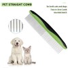 QUETTO Stainless Steel Grooming Comb for Dogs & Cats -