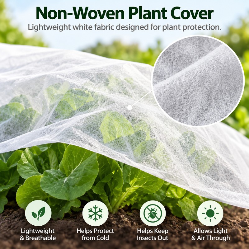 Non-Woven Plant Covers for Winter Protection – 0.95 oz Garden