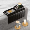 Couch Cup Holder with 2 Cork Coasters | Couch Caddy