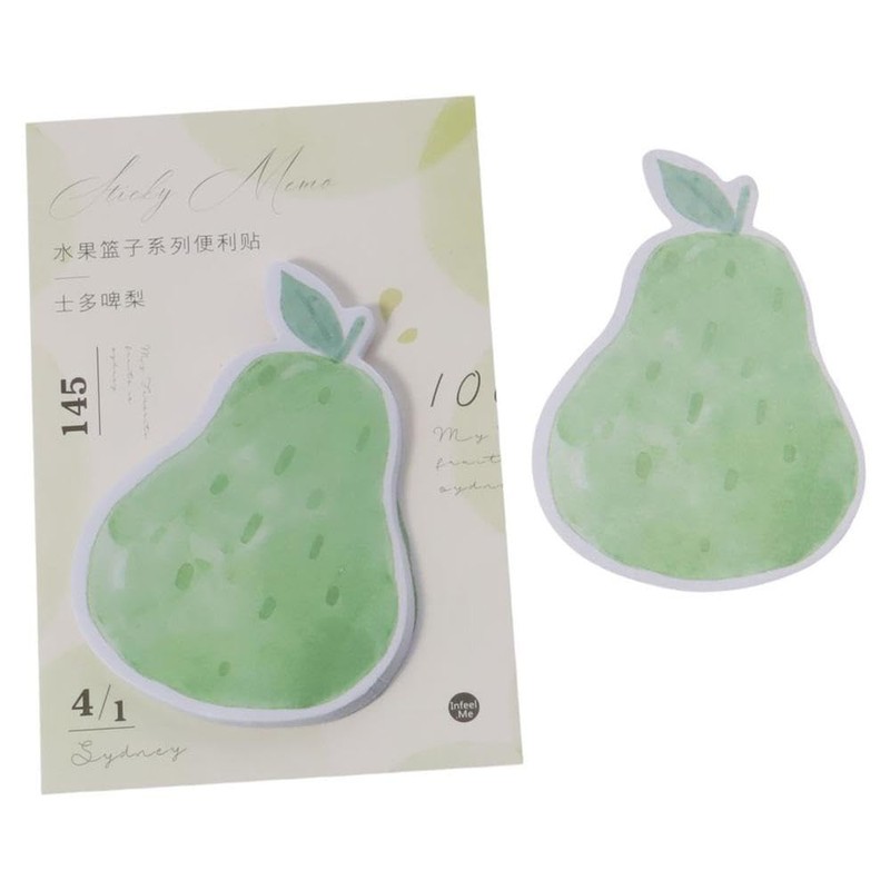 GetCoupon 4 Pads Cute Fruit Cartoon Sticky Notes, Kawaii Sticky