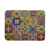 Mexican Tiles Dish Drying Mat for Kitchen Counter Absorbent Microfiber