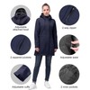 33,000ft Women's Softshell Long Jacket with Hood Fleece Lined Windproof