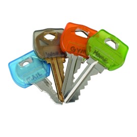Nite Ize IdentiKey Covers, Write-On Universal Key Covers for Quick Key Identification, Multiple Colors 4 pack