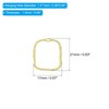 PATIKIL Open Bezels for Resin, 30 Pcs Alloy Small Hollow