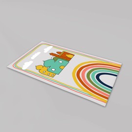 SKATTOOTH Kids Prayer Rug Muslim, Thick Kids Prayer Mat Colorful janamaz, Eid Gift for Kids, Ramadan Gift, Sajada, Musallah | Rainbow Minar