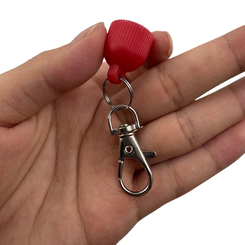 4 Pcs Keychain Cap for Carmex Classic Lip Balm 0.35