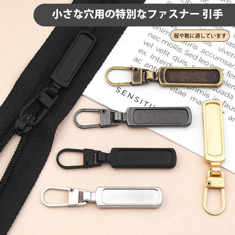 Zipper Pulls Replacement 4pcs DY.2ten Metal Easy to Install Bag