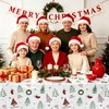 4 Pcs Christmas Tablecloths, Xmas Tree Table Cloths Winter Decorations